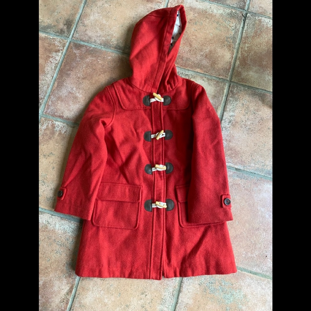 Adorable Kids Wool Toggle Coat (zipper too)